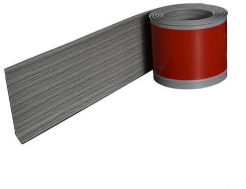Battiscopa in plastica impermeabile per pareti, semplice applicazione con risultati di lunga durata (grigio)