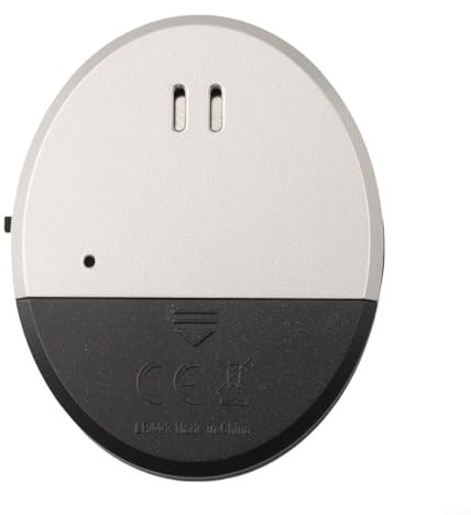 Emiif Alarma de vibración delgada para ventanas y puertas, sensor de alarma de puerta con detector de rotura de cristal de sirena de 130 dB, de seguridad avanzado para el hogar y la oficina (1