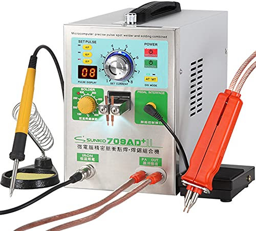 Saldatrice a punti 709AD+ Saldatrice a batteria da 0,3 mm Saldatrice a punti e stazione di saldatura a batteria 220V Saldatrice a impulsi portatile per pacco batteria 18650 14500 Batterie al litio