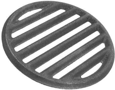 Cast Iron Fire Grate,Round Fireplace Grate,Cooking Grids,Barbecue Stand,Grill Accessories (L)