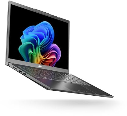 acer Aspire 14 AI (A14-52M-70D7) Ordinateur portable, 47 tops, écran WUXGA IPS 14, Intel Core Ultra 7 256 V, 16 Go de RAM, SSD 512 Go, carte graphique Intel Arc 140 V, Windows 11, clavier QWERTZ