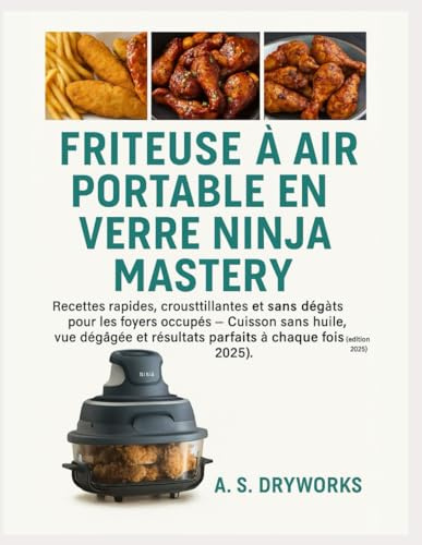 FRITEUSE À AIR PORTABLE EN VERRE NINJA MASTERY
