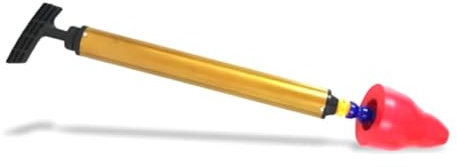 Thewasc Ergonomischer pneumatischer WC-Saugglocke mit hohem Druck für sofortiges Ablassen und Entsperren, rutschfester Griff, Küchen-Sanitär-Werkzeug, Edelstahl-Spülbeckenentferner