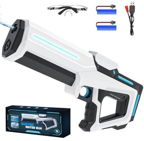Wasserpistole Elektrisch,Automatische Wasserpistole,Electric Water Gun,Elektrische Wasserpistole für Erwachsene,Wasserspritzpistole,für Sommerpartys im Freien,Strand,Pool,Garten