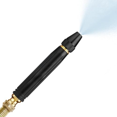 Boquilla de manguera de alta presión, pulverizador de boquilla de eléctrica con 3 modos, pulverizador de lavado a presión de coche, para patio al aire libre, césped, terraza, entrada, jardín