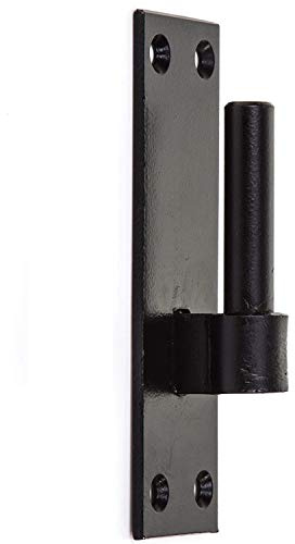 Merriway BH06199 Gate Hinge Bracket Black 134 x 38 x 4mm 13mm Diameter Pin, Black