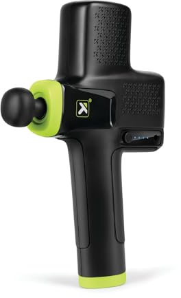 TriggerPoint Impact Percussion Massage Gun, Massagepistole für gezielte Muskelentspannung, Leichtes Gewicht, Schwarz/Limette, 4-Speed