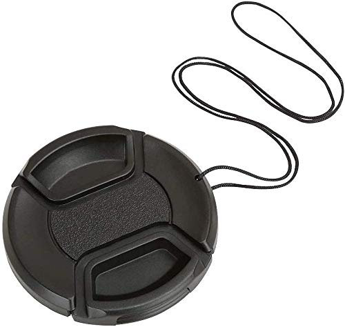 AIHG Universal Center Pinch Snap-on Front Lens Cap 40.5mm 46mm 49mm 52mm 55mm 58mm 62mm 67mm 72mm 77mm 82mm for choose For Canon Nikon Sony Pentax Olympus Fuji Camera with String (52mm)