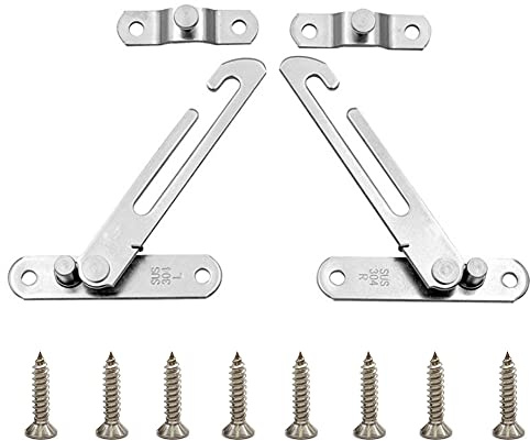 jinyatu Window Opening Locks Restrictor Children Safety Protection Window Limit Control Device Restrictor 2 Pieces