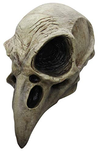 Maskworld Rabenschädel Maske des Grauens aus Latex - Erwachsenen Grusel Kostüm Vollmaske - ideal für Halloween, Karneval, Motto- & Grusel-Party