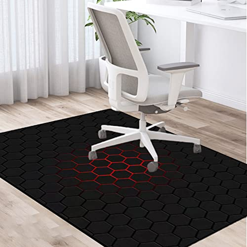 PLMM Bodenschutzmatte 70 * 100CM Gaming Bürostuhl Stuhlmatten Schreibtischstuhl Unterlage Teppich Stuhlunterlage für Parkett Dekoriere Dein Büro,Wohnzimmer,Schlafzimmer usw