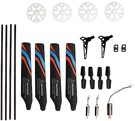 Airshi Hubschrauber-Ersatzteil-Kit, RC-Rotorblätter-Teile-Kit RC-Hubschrauber-Zubehör Feine Verarbeitung Perfekte Passform Austauschen