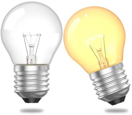 Klarlight G45 Ampoule de four E27 40W 300 degrés résistant à la chaleur, 2700K Lampe de four blanc chaud Pour les fours, les réfrigérateurs, les lampes à sel, les hottes aspirantes