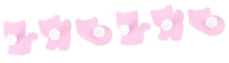 OUNONA 2sets Cookie Cutters Set Baking Molds for Biscuits DIY Silicone Cookie Decorations Non-Stick Baking Supplies 3pcs*2