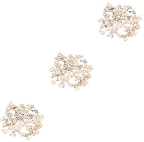 SEWACC 3 Sets Holzscheiben Zum Basteln Natürliche Holzscheitscheiben Holztiere Für Dekorationen 50 Stück * 3