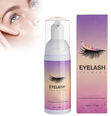 Wimpernshampoo, Eyelash Cleanser, Lash Shampoo, Wimpernschuam Wimpernpflege für Salon und Heimgebrauch Wimpernverlängerung Augen Make-Up Entferner, für Verlängerungen und natürliche Wimpern, mascara