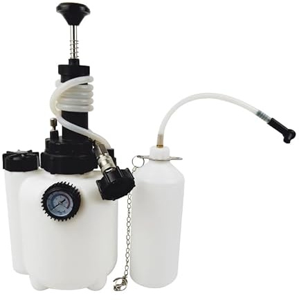 3L Brake Bleeding Kit, Clutch Bleeding Kit - Manual Fluid Pressure Brake Bleeder with 1L Brake Fluid Extractor & Cylinder Adapter for Most European Car Models and ABS Systems