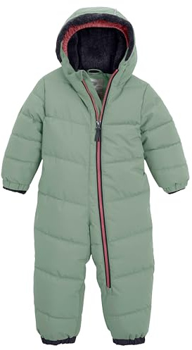 first instinct by killtec Kinder Steppoverall mit Kapuze/Schneeanzug ist wasserabweisend FIOW 20 MNS QLTD ONPC, blasses oliv, 86/92, 42261-000