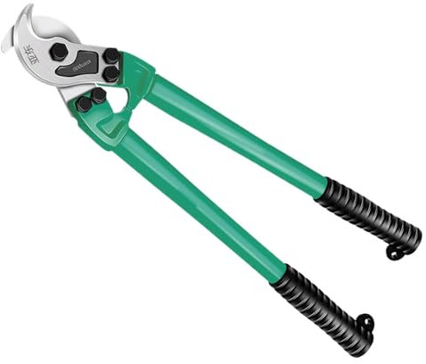 Tagliacavi in acciaio, tagliacavi robusto – Utensile per tagliare filo elettrico | Taglierina per cavo resistente con impugnatura comoda, strumento di taglierina manuale multifunzione