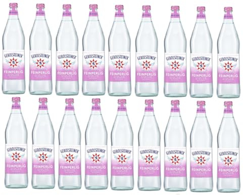 18 Glas Flaschen Gerolsteiner feinperlig rosa a 0,75l Mehrweg inklusive 2,70€ Pfand + Space Keks von Onlineshop Bormann