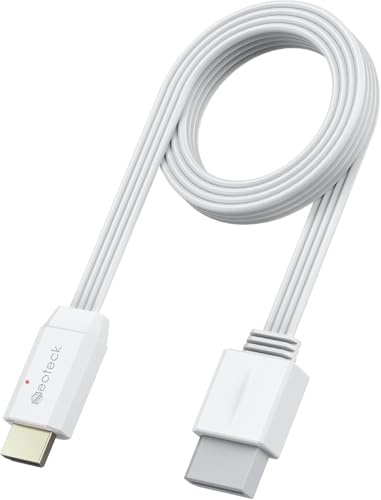 Neoteck Adaptador para Wii a HDMI 1080P 5ft/150cm Convertidor de Video y Audio Compatible con Nintendo Wii, Wii U, HDTV, Monitor-Blanco
