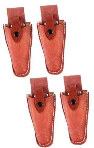 ibasenice Bolsa Protectora para Tijeras de Podar y Podadora, Funda de Cuero para Cinturón de Herramientas, Protección Duradera y Ajuste Seguro en Jardinería y Trabajos al Aire Libre