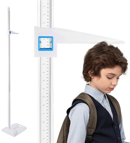 Height Measurement Device, Portable Stadiometer 20–210cm (8–82 inch), Dual Scale Height Measuring Rod, Ideal for Adults & Kids, Medical Height Measurement Tool