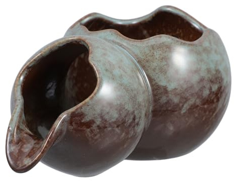 Garneck Fuente de Cerámica Elegante para Jardín Accesorio Multifuncional para de Agua para y Pequeños Estanques de Agua Suave y