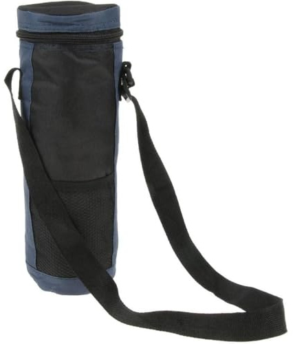 XingYunMaiQiu 2L Insulated Wine Tote Bag - Leakproof Bottle Carrier with Adjustable Strap, Picnic Cooler Bag for Travel & Beach, Blue Thermal Drink Holder