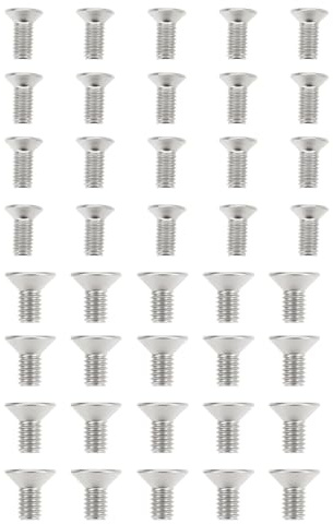 YINETTECH 40x Viti Senza Testa M3.5 E M4 Per Serratura Porta Lunghezza 8 Mm Per Maniglie Porta