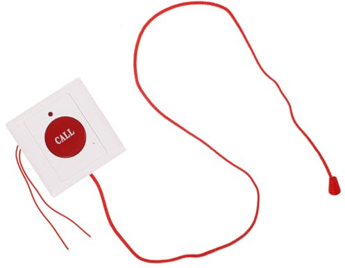 GALPADA Pulsante Emergenza Anziani con Corda da Parete Dispositivo Sos Facile da Attivare per Pazienti e Anziani Allarme Rapido per Casa e Ospedale Accessorio Sicurezza Essenziale