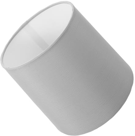 ARTSEWPLY E14 Stofflampenschirm Grau Kleiner Trommellampenschirm 3cm Mittelloch Ersatzschirm für Deckenleuchte Tischlampe Leinenimitat Universell für Wohnzimmer und Schlafzimmer