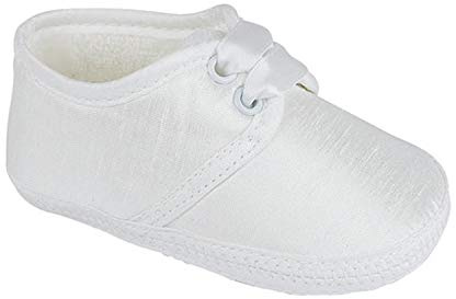 Early Days Jake Gibson Style - Scarpe da battesimo con lacci, per neonati, realizzate in Inghilterra, Jake in Avorio, 19 EU