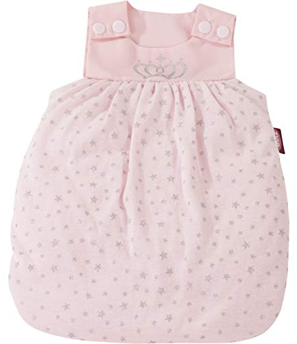 Götz 3402902 Schlafsack Royal Stars - Puppenschlafsack Gr. S - 1-teiliges Bekleidungs- und Zubehörset für Babypuppen von 30-33 cm