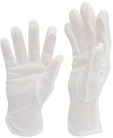 12 Paar weiße Baumwollhandschuhe für Damen und Herren