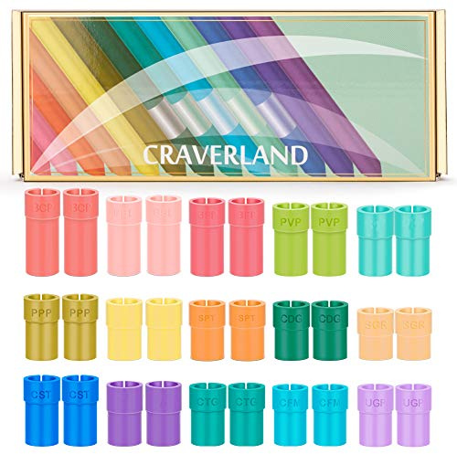 Pen Adapter Set for Cricut - Pen Holders Accessories for Cricut Explore 3 Air Air 2 Maker 3 Maker,Compatible with Sharpie BIC Crayola Papermate Pilot Tombow Gelly Roll Pens(15 Pieces x2)