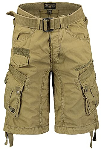 Geographical Norway Herren Cargo Shorts Panoramique Bermuda inkl. Gürtel