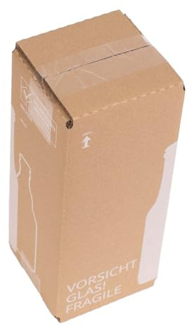 smiley pack Flaschenversandkarton Bier 0,5 Liter für 1 Flasche 260 Stück