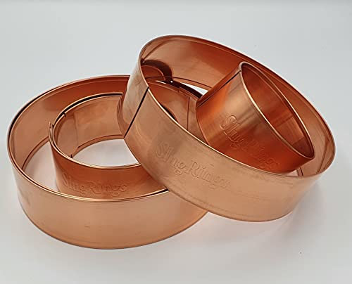Copper Slug and Snail repellent rings starter mixed size pack - 3 x 10cm and 3 x 17cm