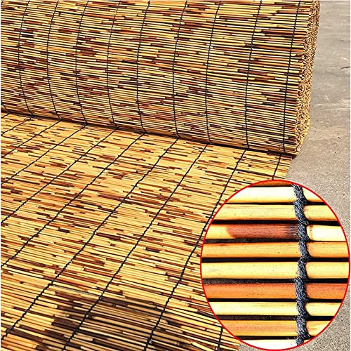 Traspirante Tende in bambù 95×120cm, Resistente alle Intemperie e Anti-UV Cortina di bambù, Facile da Installare Tenda di bambù per Giardino, Balcone, Porta, Finestra 95×120cm