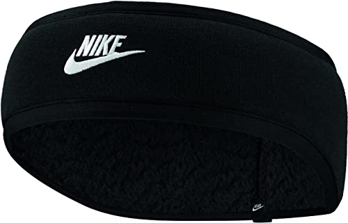 Nike Herren Club Stirnband, Schwarz/Schwarz/Weiß, Einheitsgröße