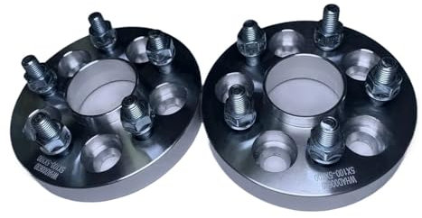 Spurverbreiterungen 2 stücke 44mm Rad Adapter Spacer PCD 5x114,3 Hub Centric 66,1mm Radbolzen M12x1,25 Raddistanzscheiben