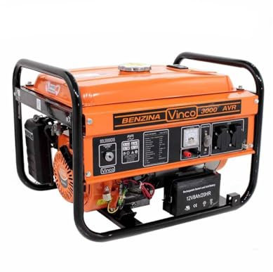 La zappa Generatore BDLEC3000 motore monofase a 4 tempi con funzionamento con benzina ed avviamento a strappo 2,8 KW Hp 6,5