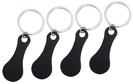 VILLCASE 16pcs Lightweight Key Rings Pendants Shopping Trolley Tokens for Easy Key Management