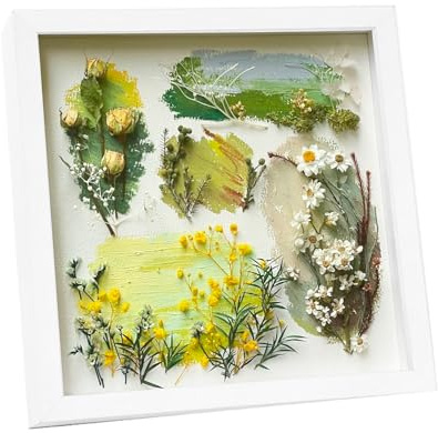 Hibmisy 3D Profonda Cornice 22 x 22 cm - per oggetti fino a 3 cm,per regalo di nozze o fiori, ricordi fai da te