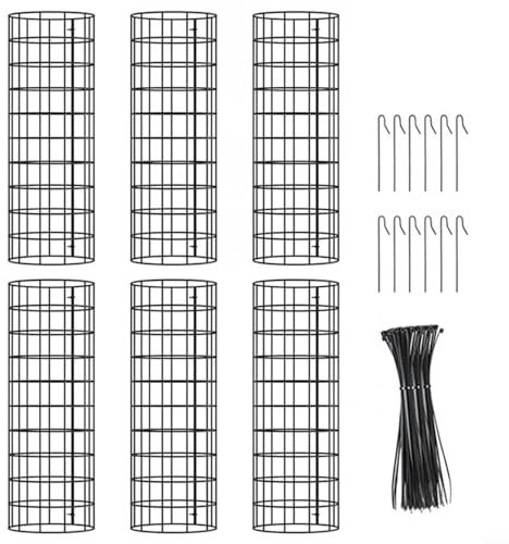 zeroupshop Pflanzenschutzabdeckung aus Eisen, Pflanzenschutzkorb, Hühnerdraht, Glockenkäfig, Kuppel, Pflanzenschutz, robust, schützt vor Kaninchen, Hirsch, Eichhörnchen, Hunde, (A)