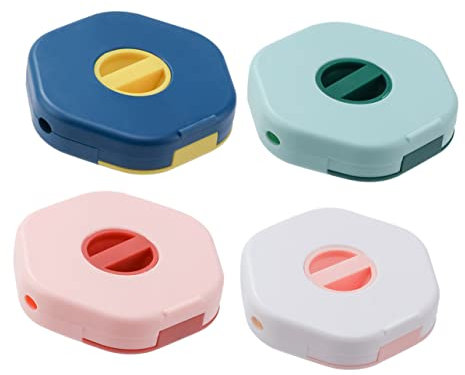 Artibetter 4pcs Charging Cable Storage Box Cord Winder and Cord Organizer Box for Data Cable Winder and for Desk Tidy and Electronics Travel Organizer
