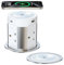 Sewingvr 9-in-1 Pop Up Power Socket, 4 Outlet Recessed Power Socket with 15W Wireless Charging,Hidden Power Strip with 2 USB-C PD 75W for Worktop, Office, Kitchen, 1.8M Cable, D 100MM, White