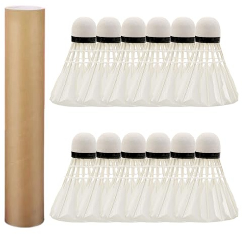 Badminton Shuttlecocks, Cocks Shuttle - Badminton Shuttle 12er Pack | Tragbare Outdoor-Sportausrüstung High-Speed-Trainingsbälle mit großer Stabilität und Haltbarkeit für den Ball