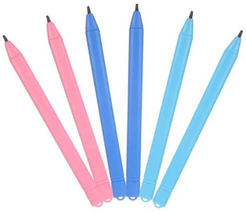 SHINEOFI Lot de 6 Stylets pour Tablette Électronique Stylet Tactile Compatible Dessin sur Écrans Tactiles Pratique et Couleur Noire
